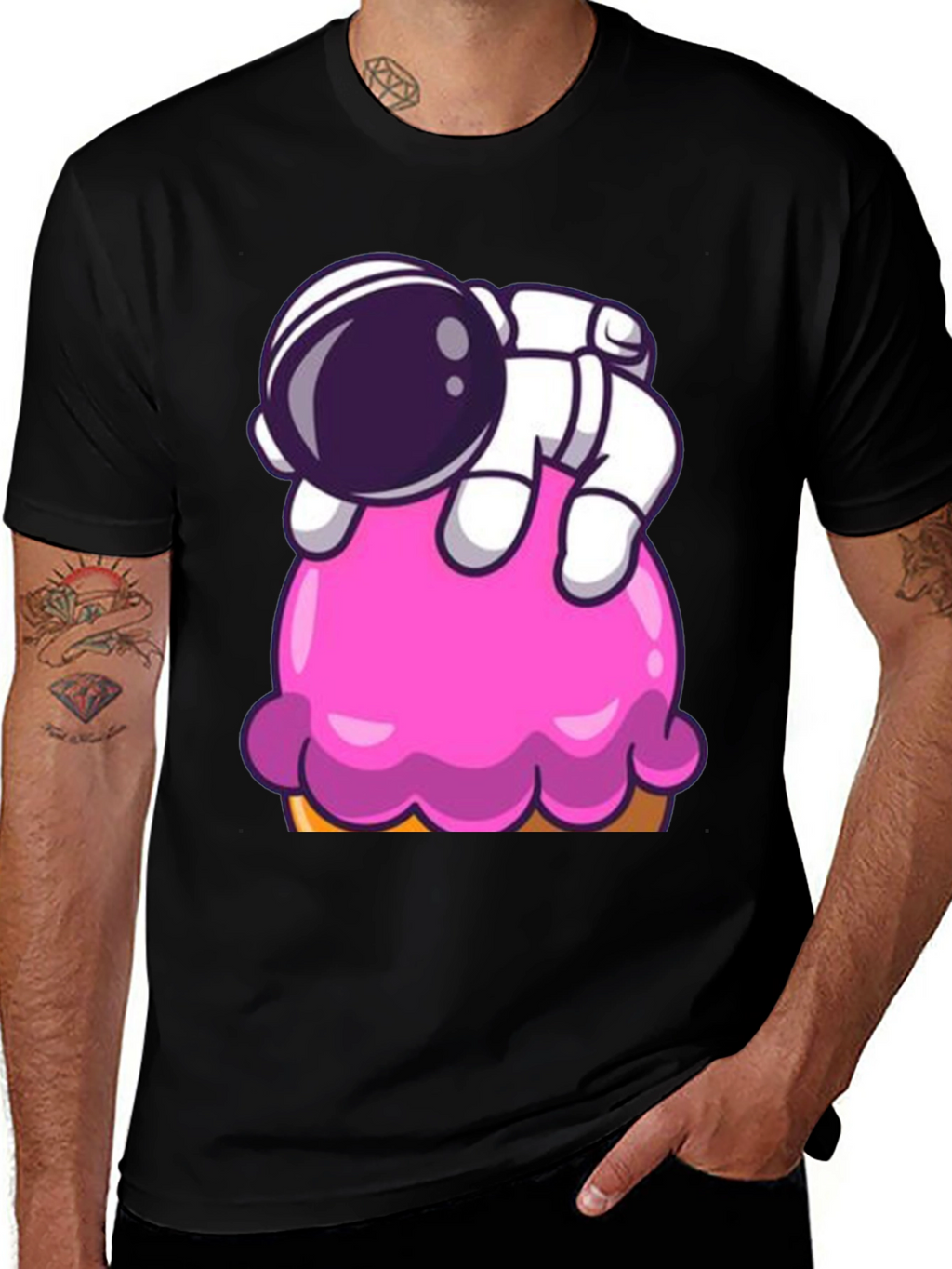 Astronaut Ice Cream Graphic Tee