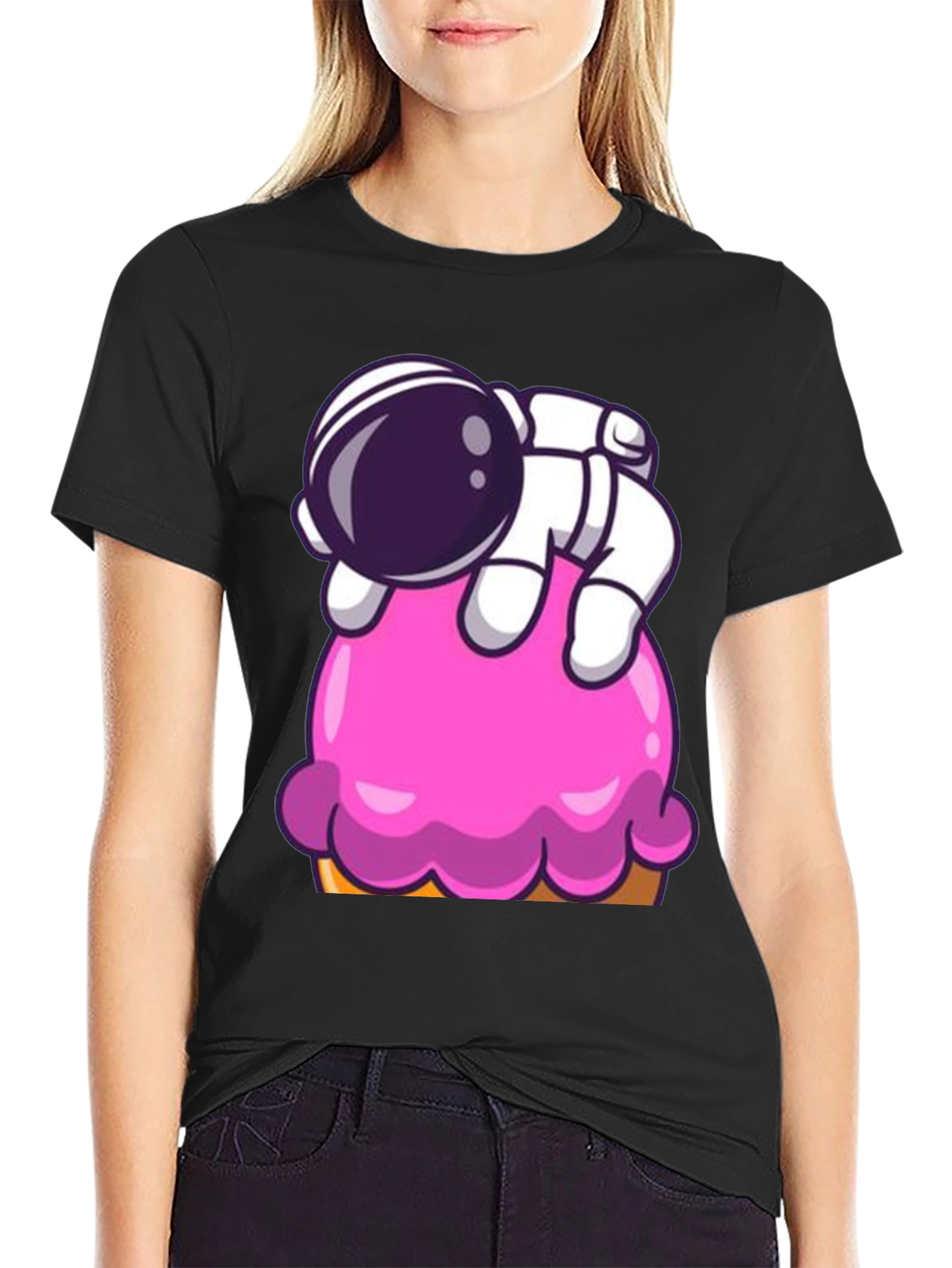 Astronaut Ice Cream Graphic Tee