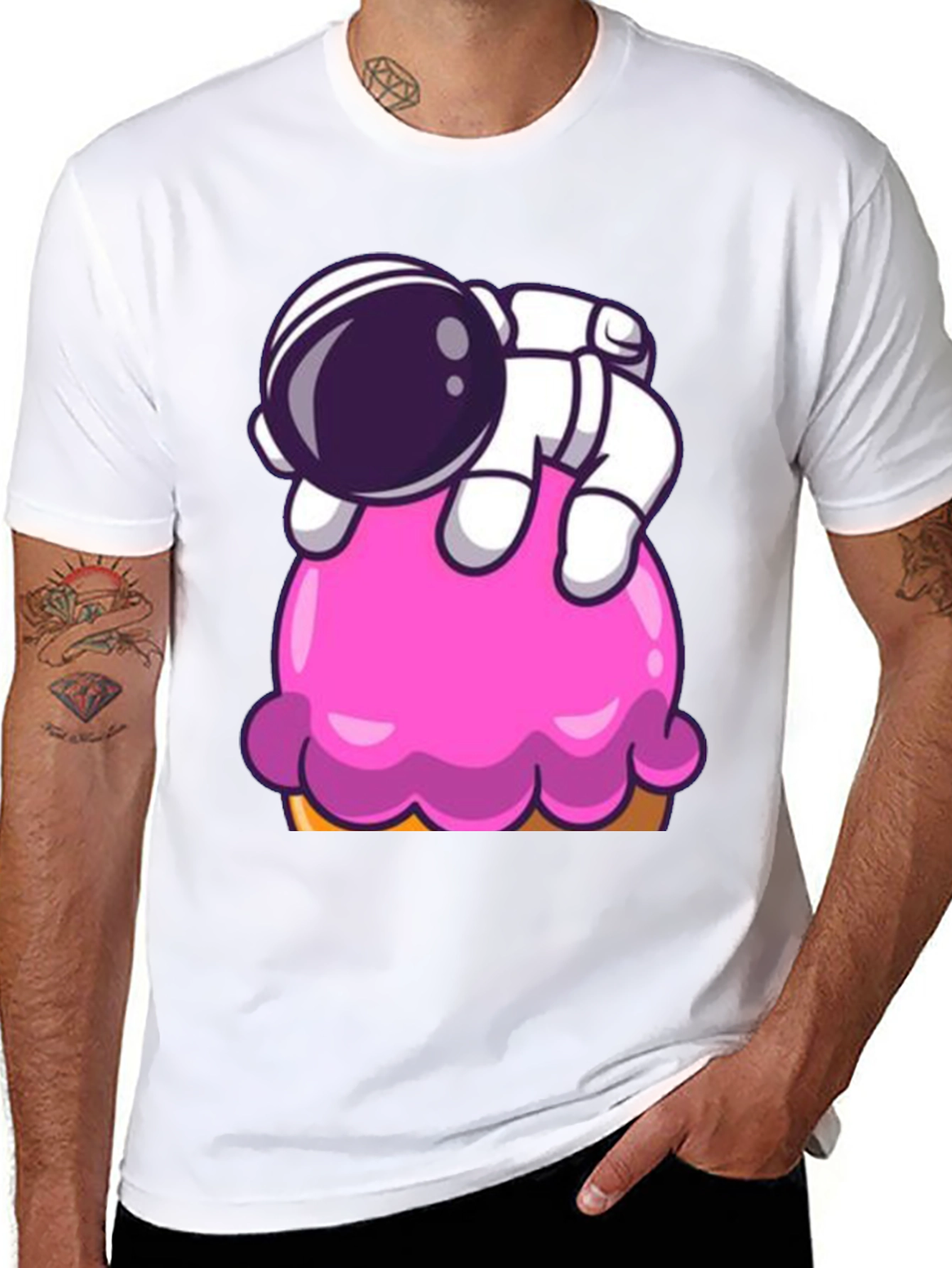 Astronaut Ice Cream Graphic Tee