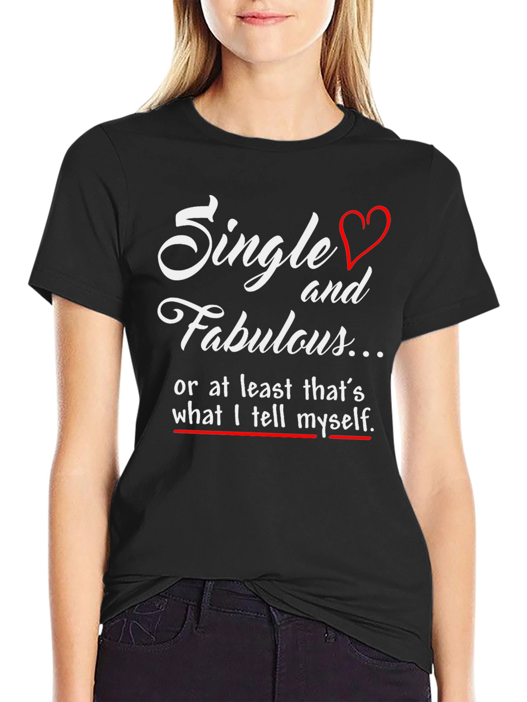 Single and Fabulous Mens Black Graphic Tee