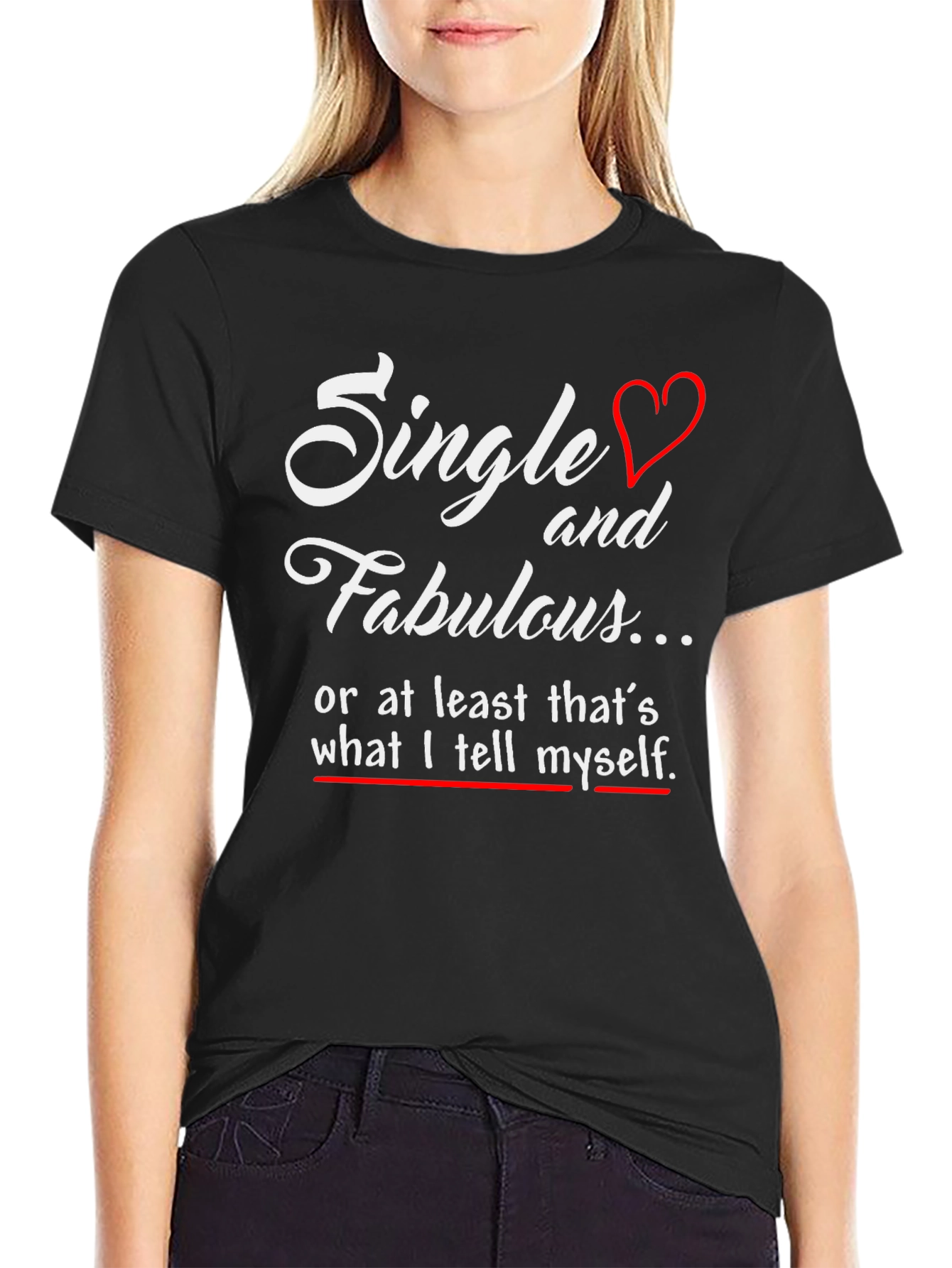 Single and Fabulous Mens Black Graphic Tee