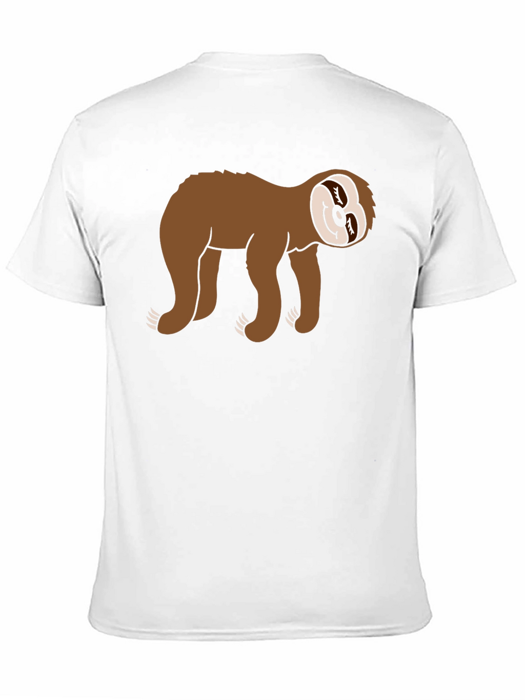 Sloth Graphic Tee - Black Cotton Casual Wear