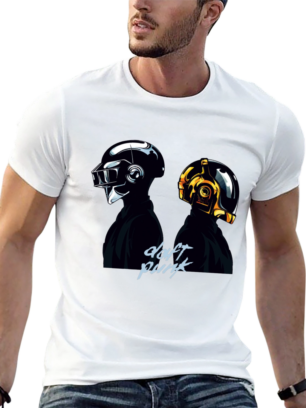 Daft Punk Graphic Black T-Shirt
