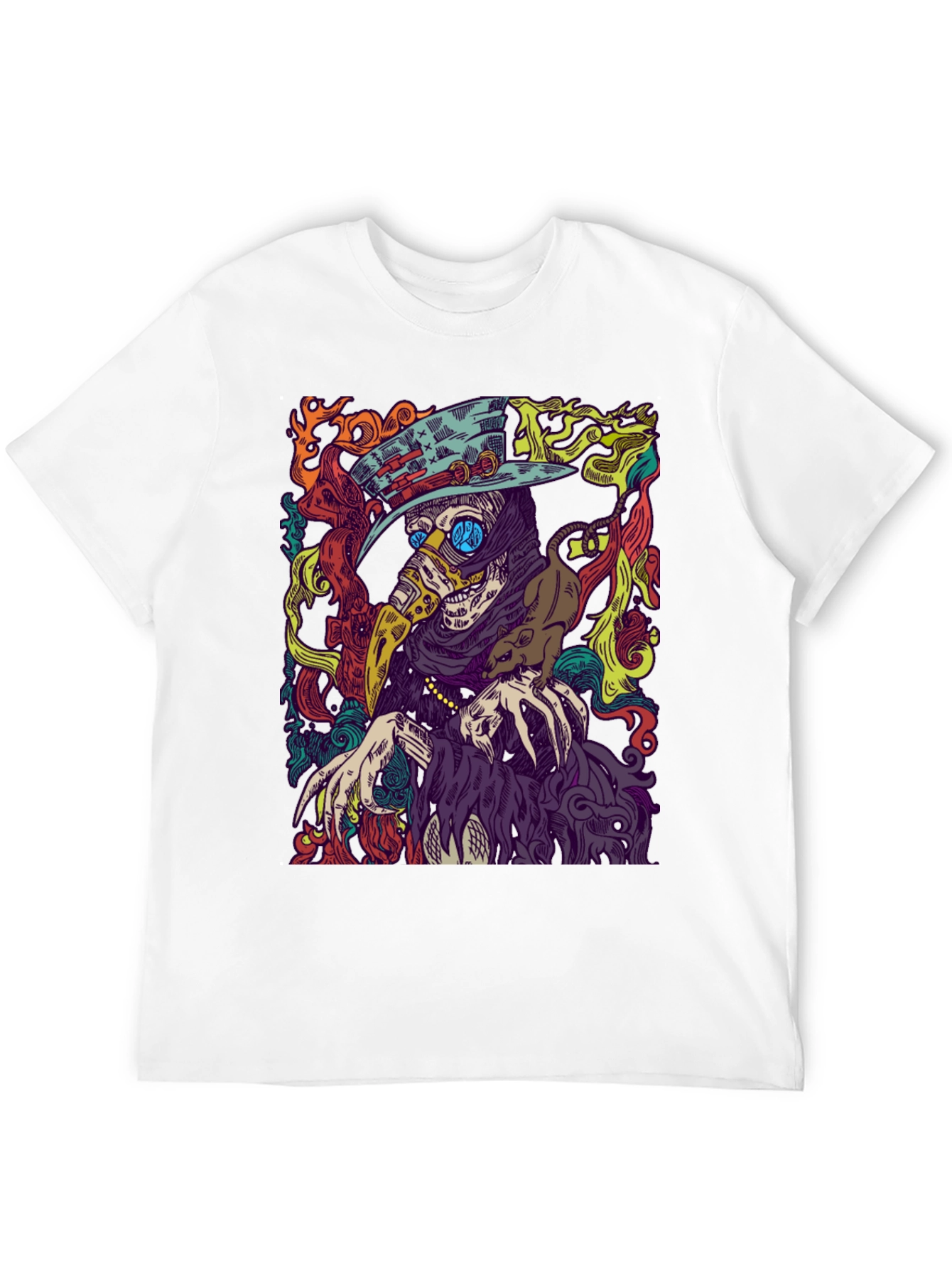 Plague Doctor Graphic Tee - Mens Black T-Shirt