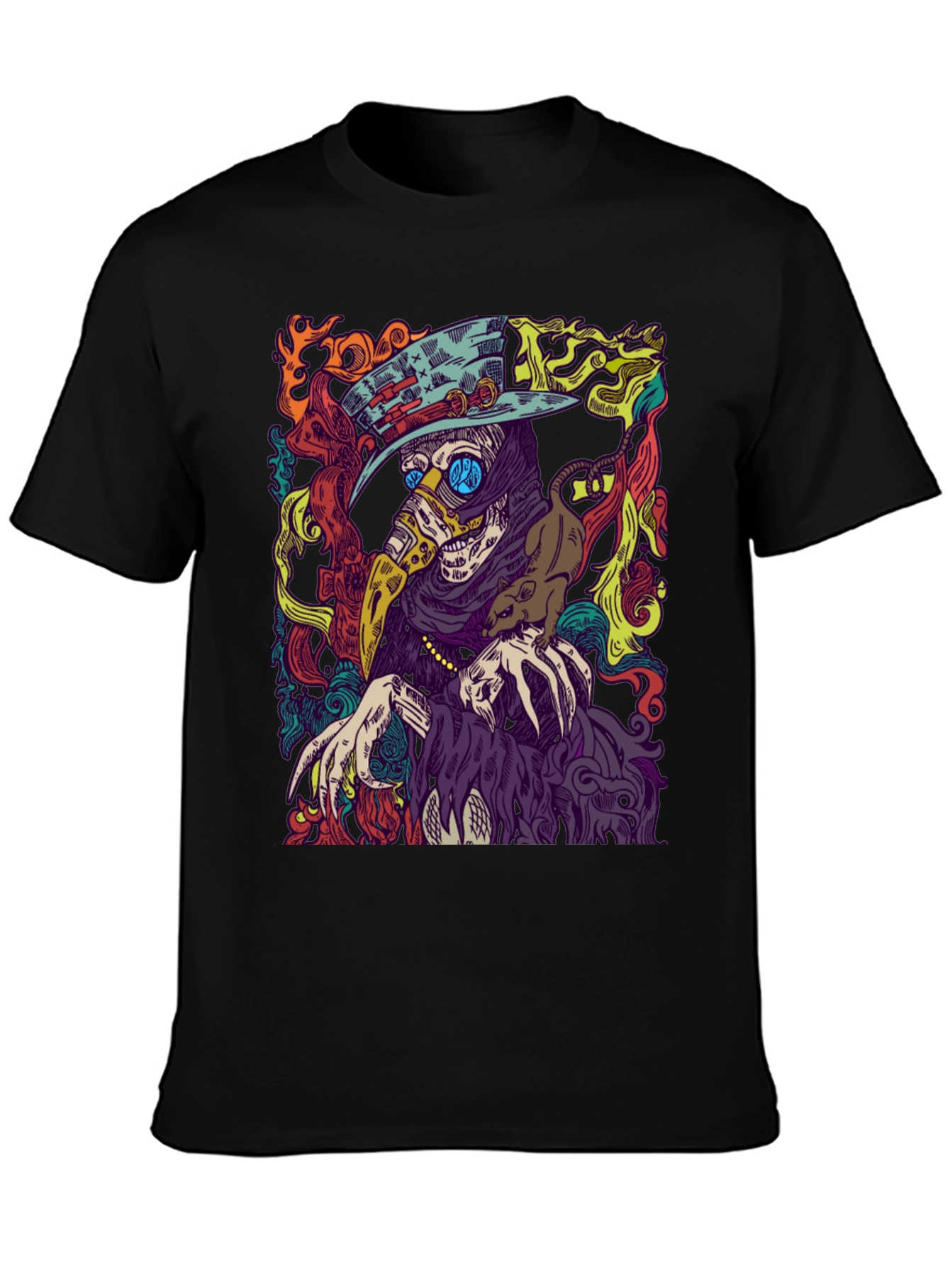 Plague Doctor Graphic Tee - Mens Black T-Shirt