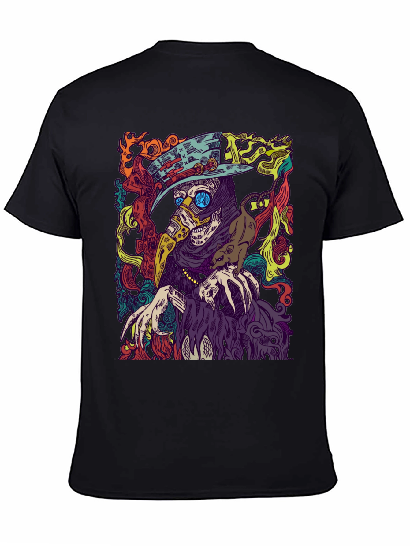 Plague Doctor Graphic Tee - Mens Black T-Shirt
