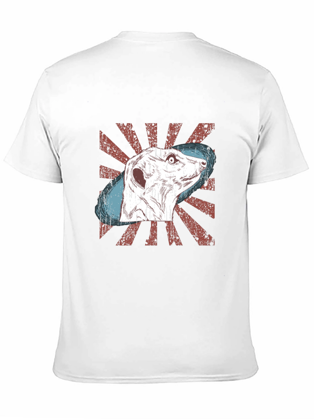 Meerkat Graphic Tee - Distressed Retro Design
