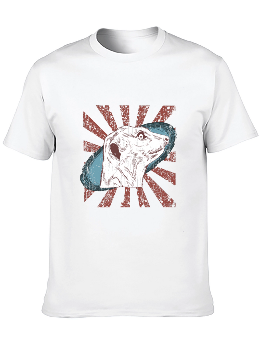 Meerkat Graphic Tee - Distressed Retro Design
