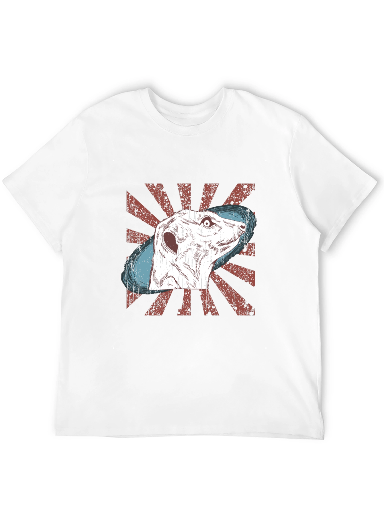Meerkat Graphic Tee - Distressed Retro Design