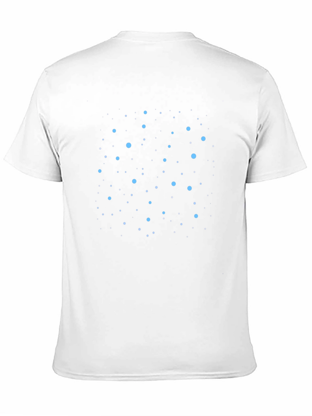 Cosmic Blue Dot Tee - Black Crew Neck