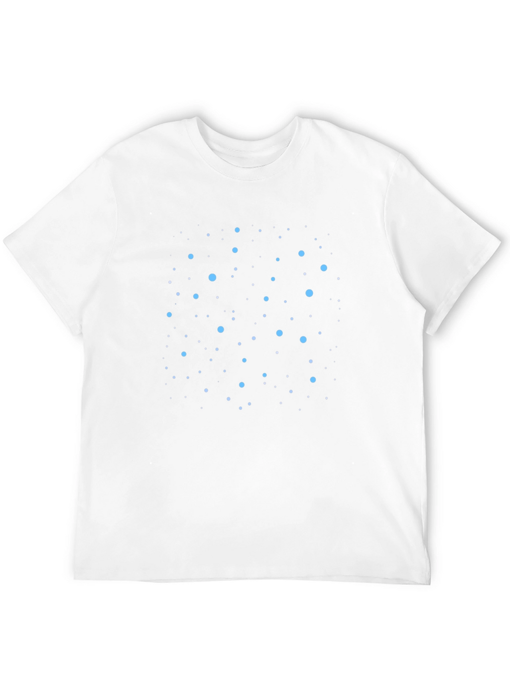 Cosmic Blue Dot Tee - Black Crew Neck