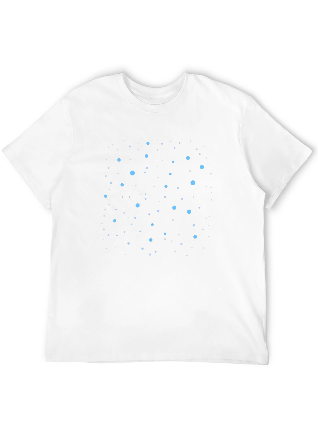 Cosmic Blue Dot Tee - Black Crew Neck