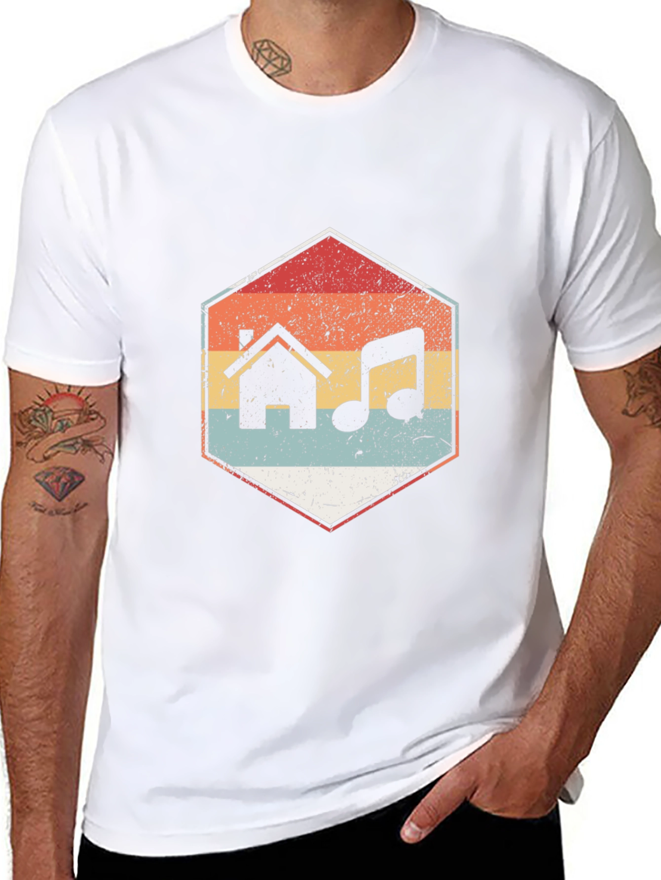 House Music T-Shirt Retro Design