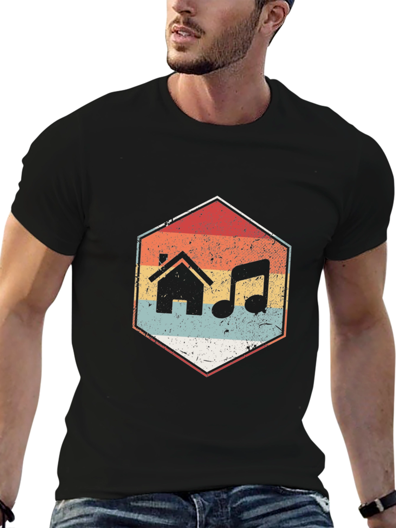 House Music T-Shirt Retro Design