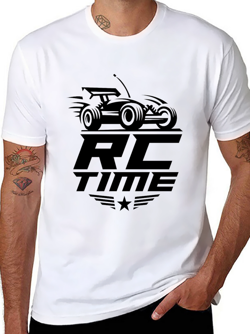 RC Time Black Graphic Tee