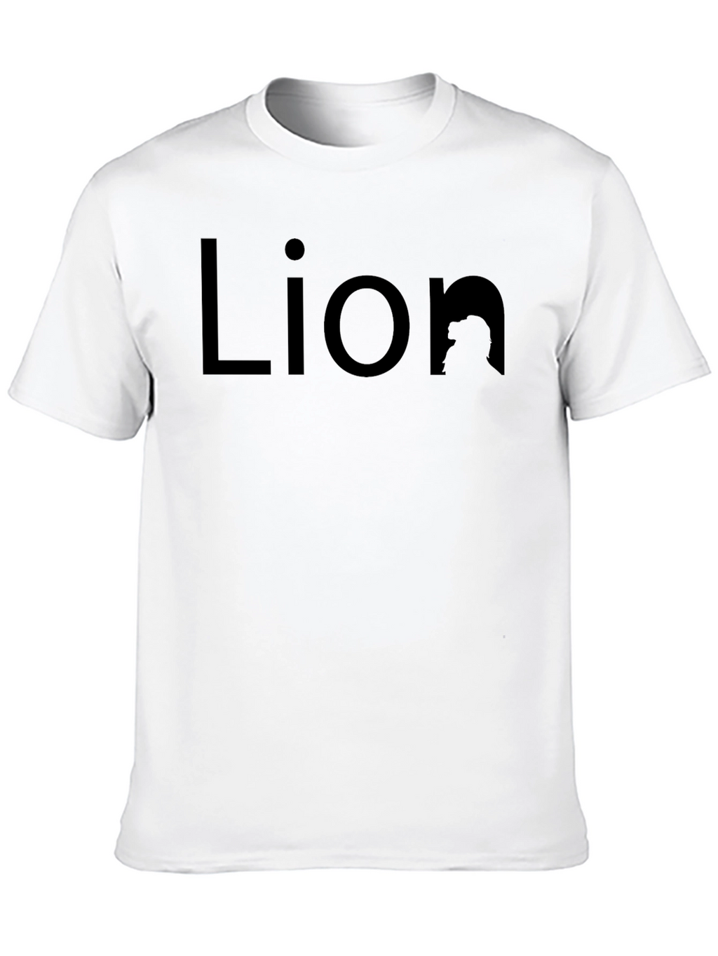 Lion Graphic Tee - Black Cotton Comfort
