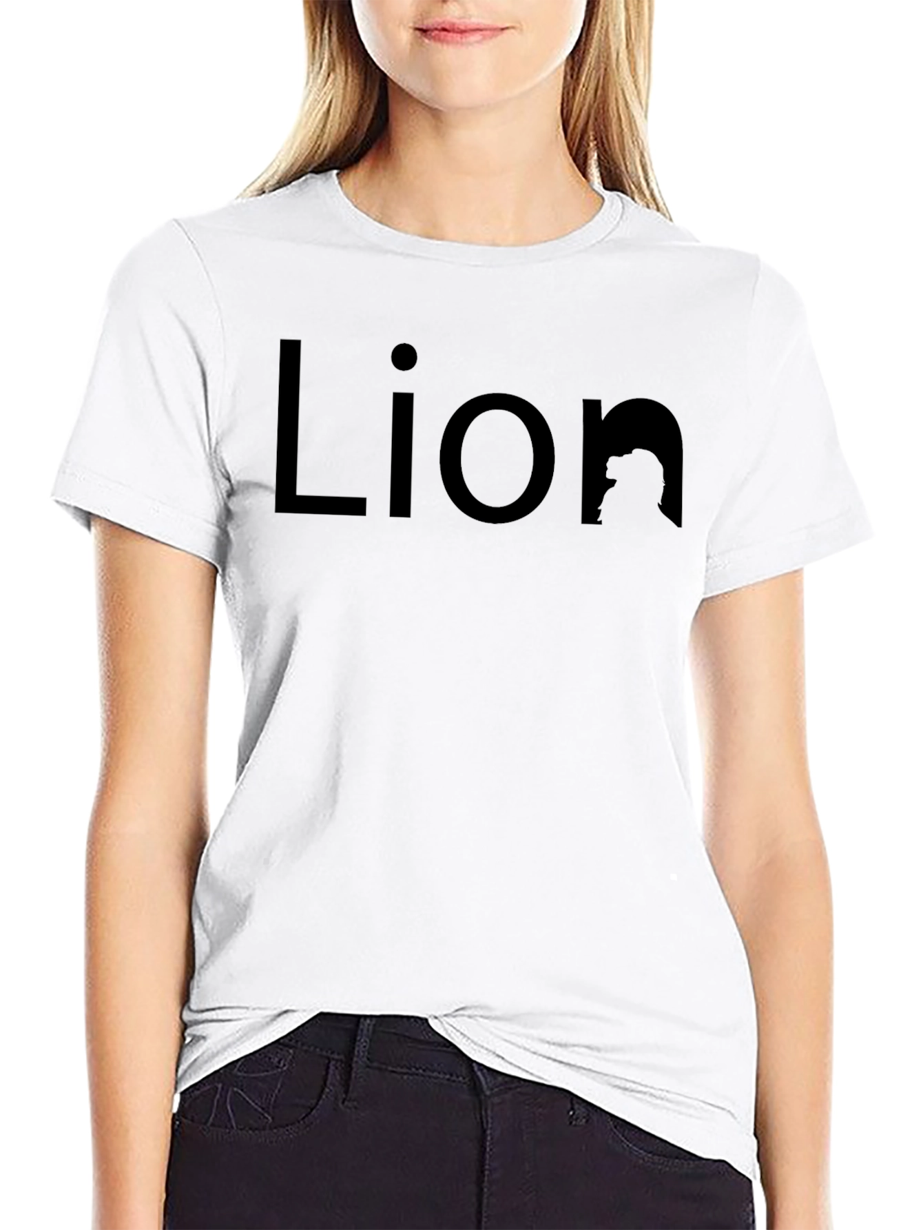 Lion Graphic Tee - Black Cotton Comfort