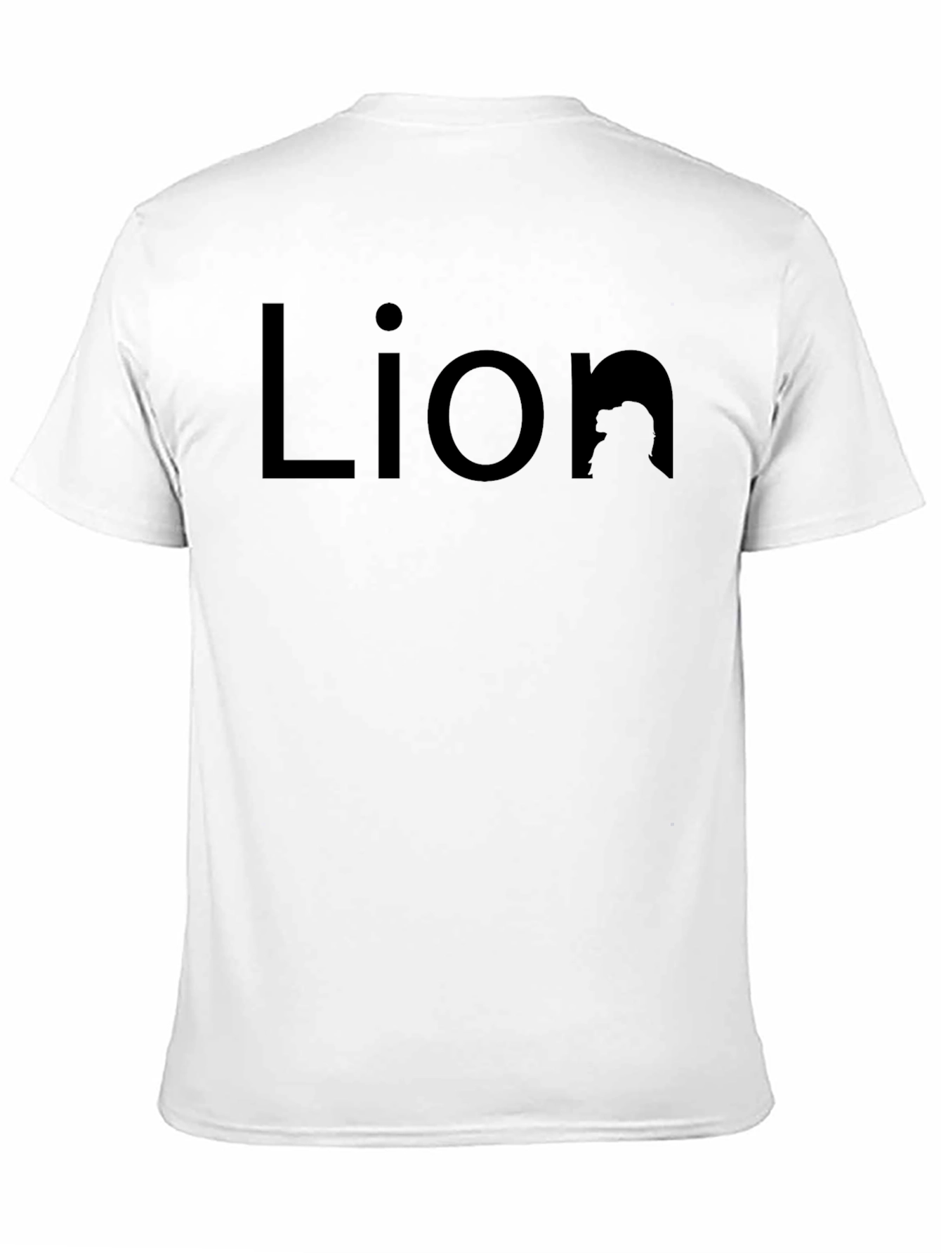 Lion Graphic Tee - Black Cotton Comfort