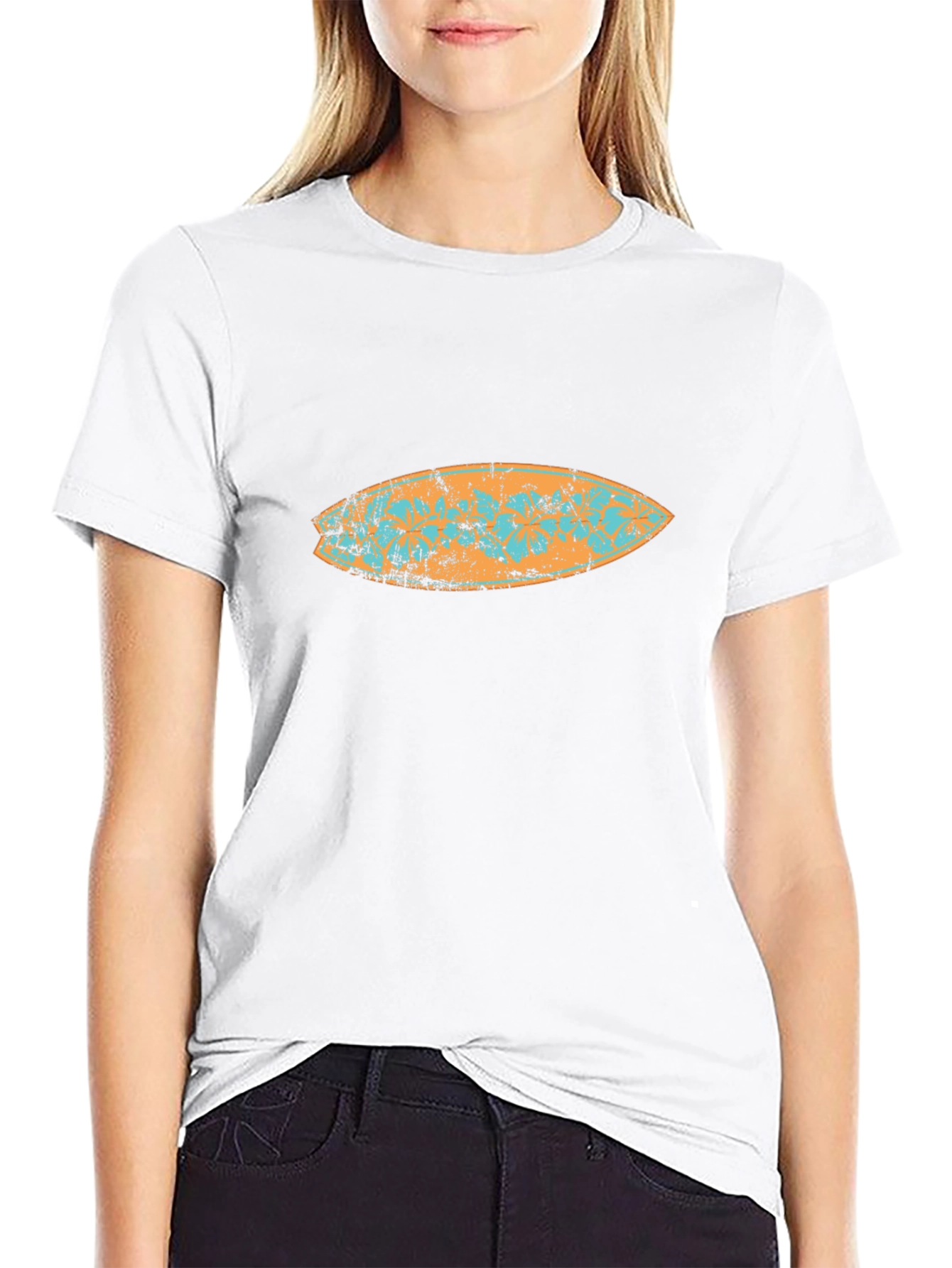 Surfboard Graphic Tee - Black