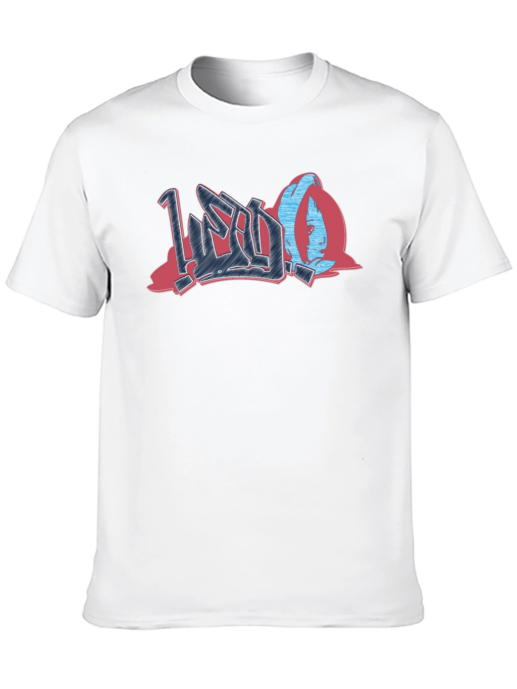Urban Graffiti Style Graphic Print Black T-Shirt