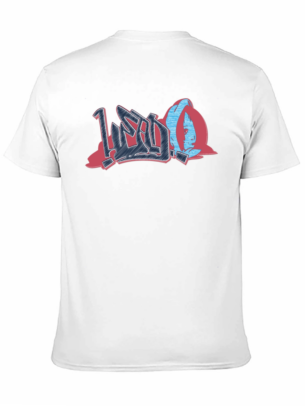 Urban Graffiti Style Graphic Print Black T-Shirt