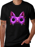 Funky Bat Mask Graphic Tee
