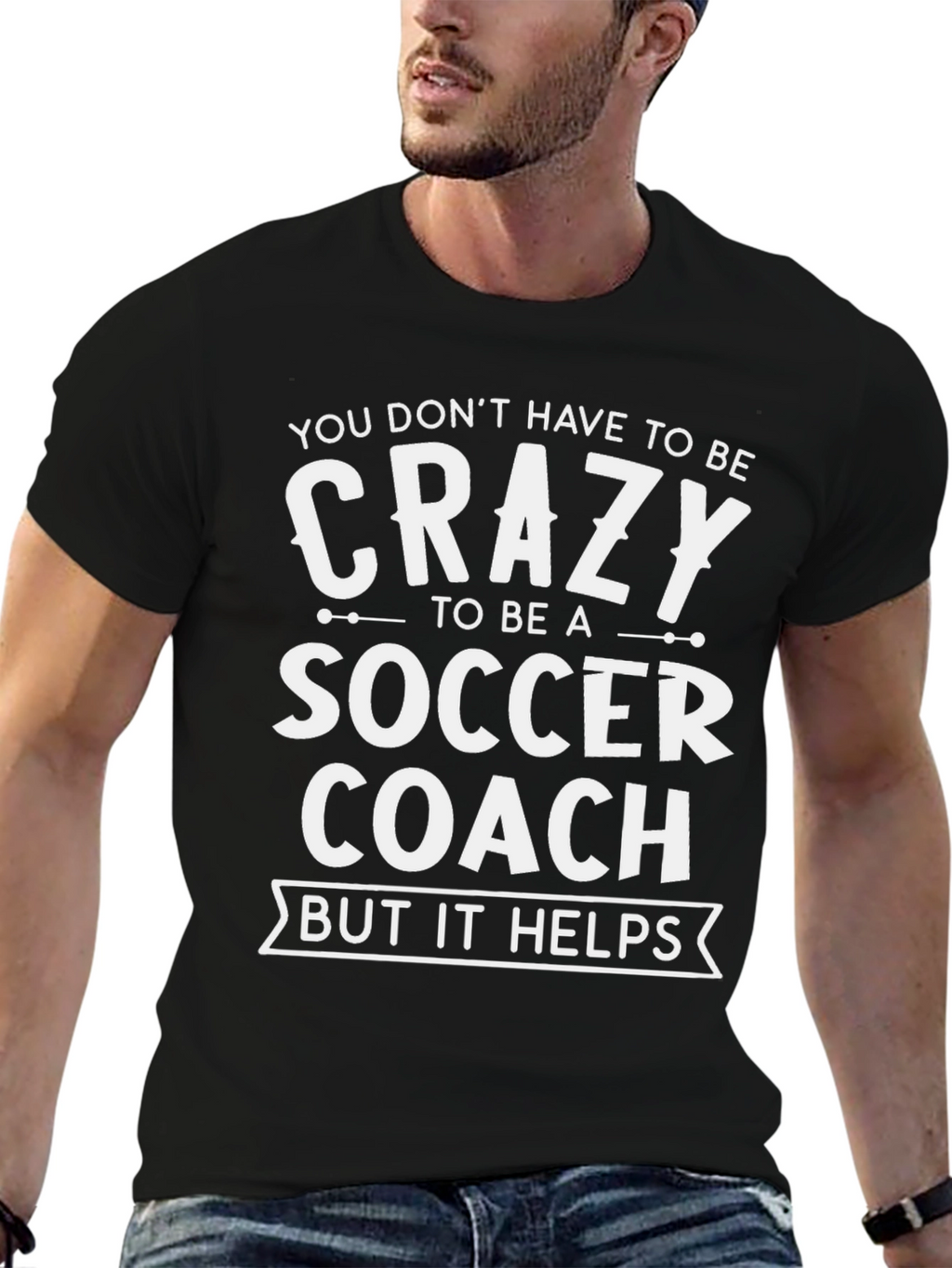 Crazy Soccer Coach T-Shirt - Funny Gift Tee