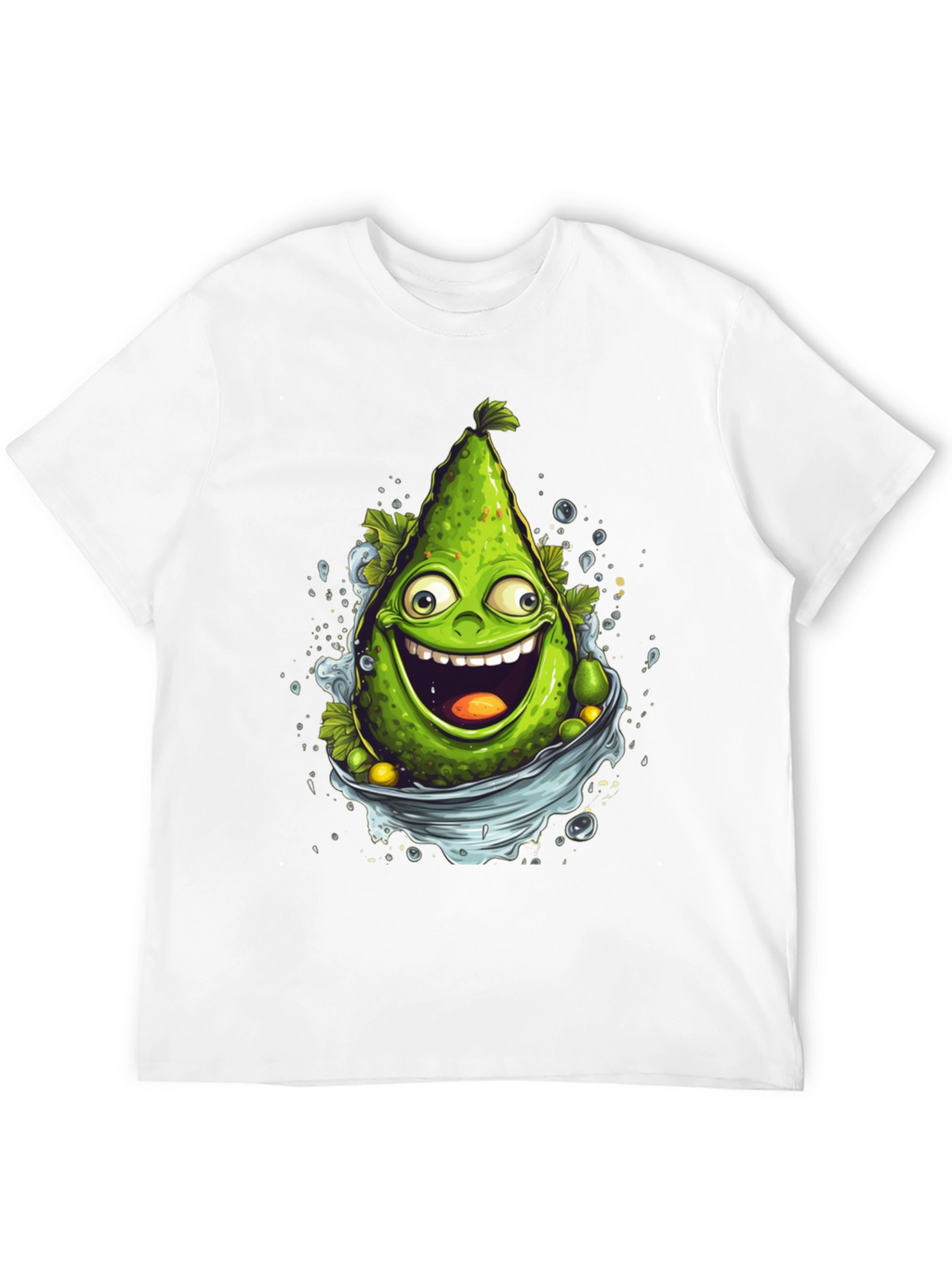 Funny Avocado Cartoon Graphic T-Shirt