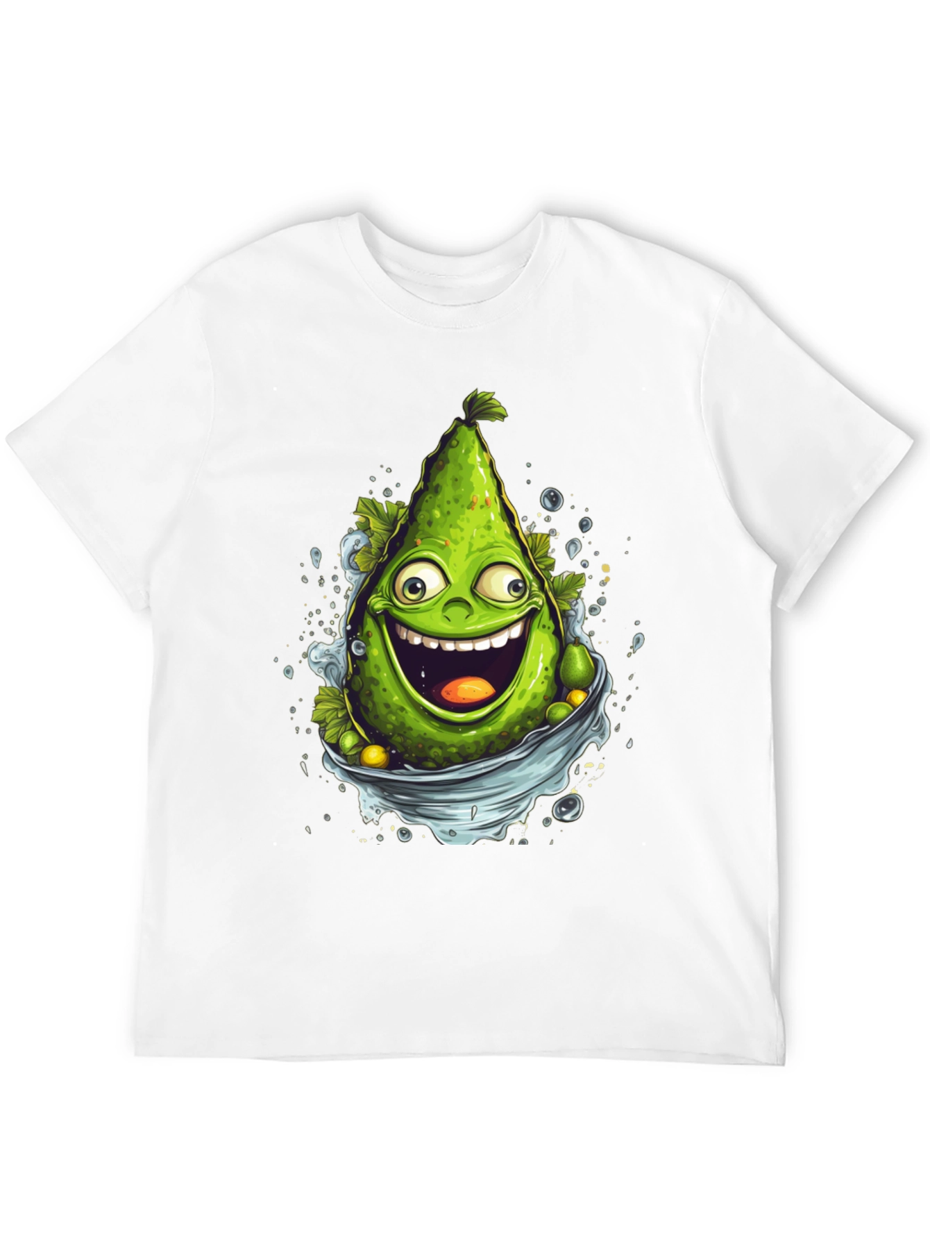 Funny Avocado Cartoon Graphic T-Shirt