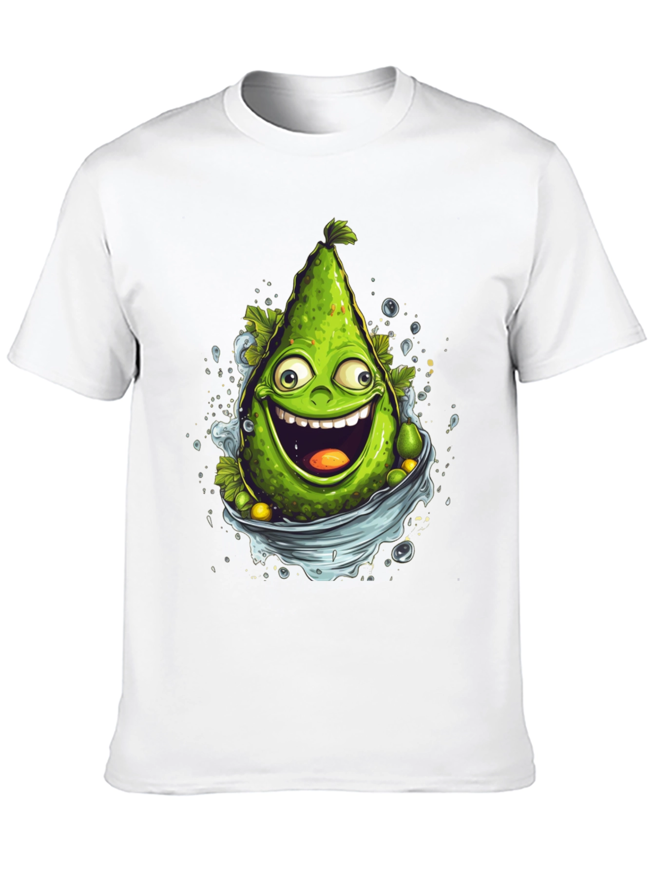Funny Avocado Cartoon Graphic T-Shirt