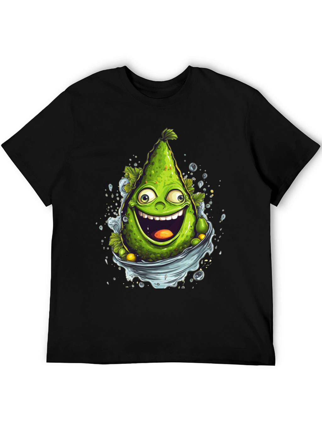 Funny Avocado Cartoon Graphic T-Shirt
