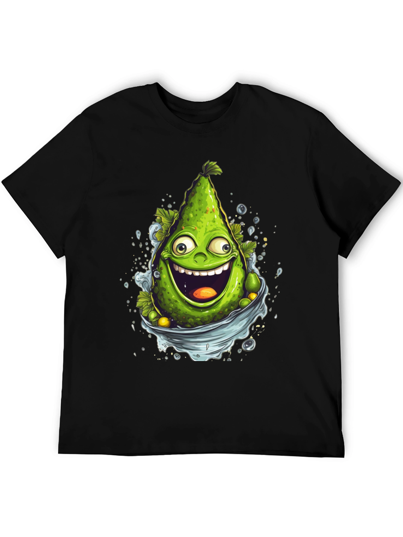 Funny Avocado Cartoon Graphic T-Shirt
