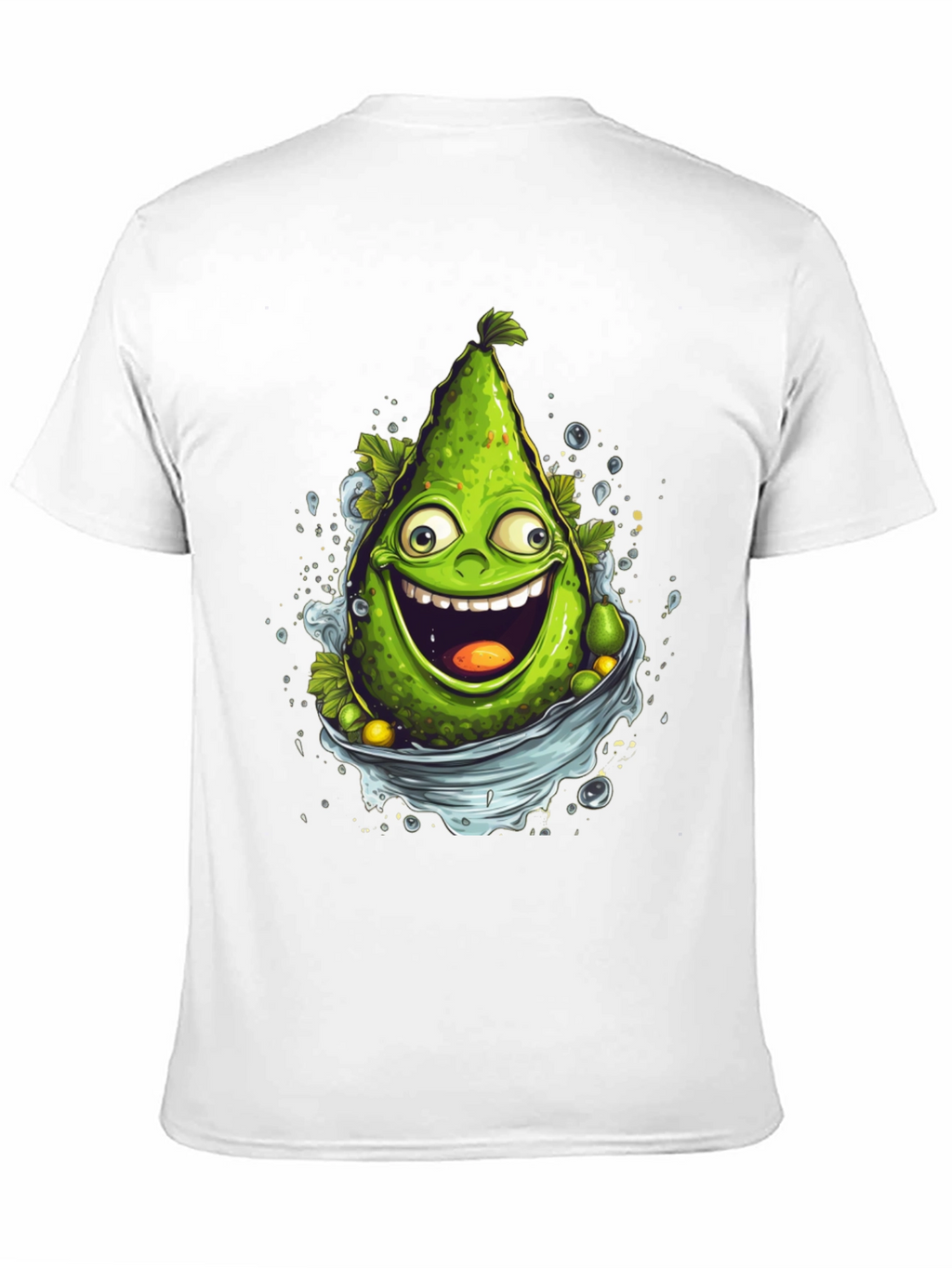 Funny Avocado Cartoon Graphic T-Shirt