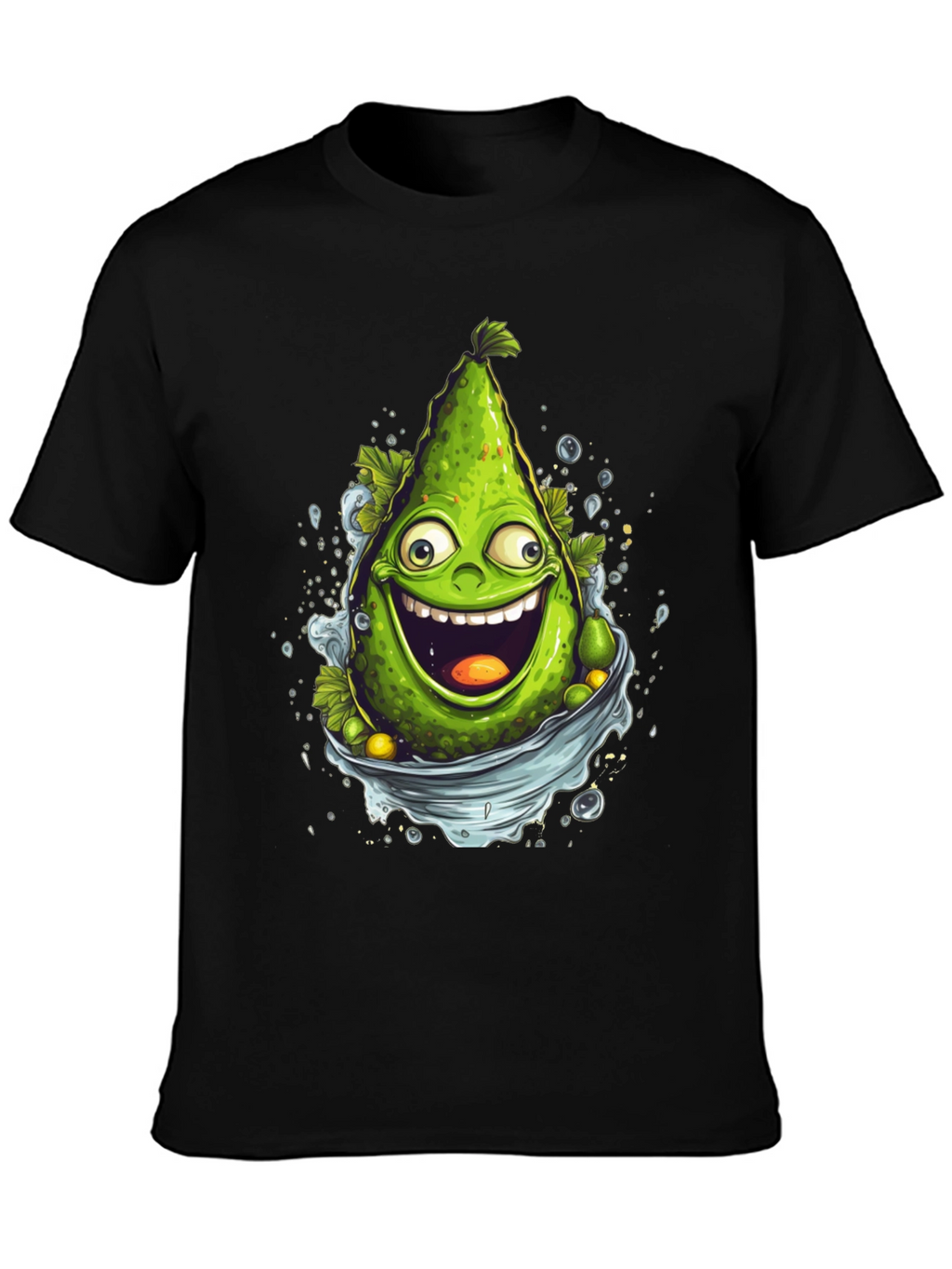 Funny Avocado Cartoon Graphic T-Shirt