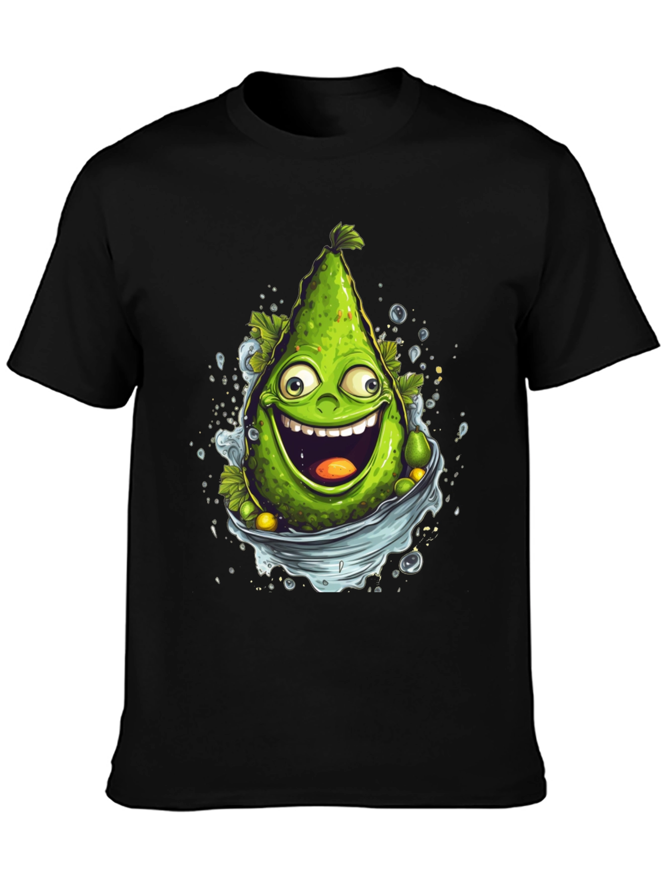 Funny Avocado Cartoon Graphic T-Shirt