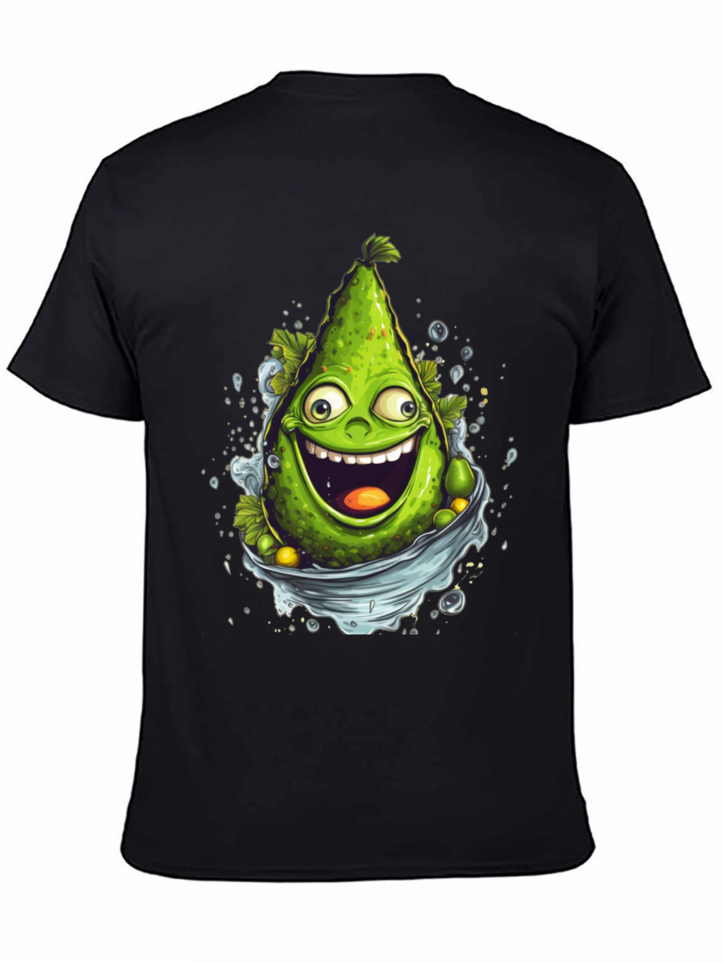 Funny Avocado Cartoon Graphic T-Shirt