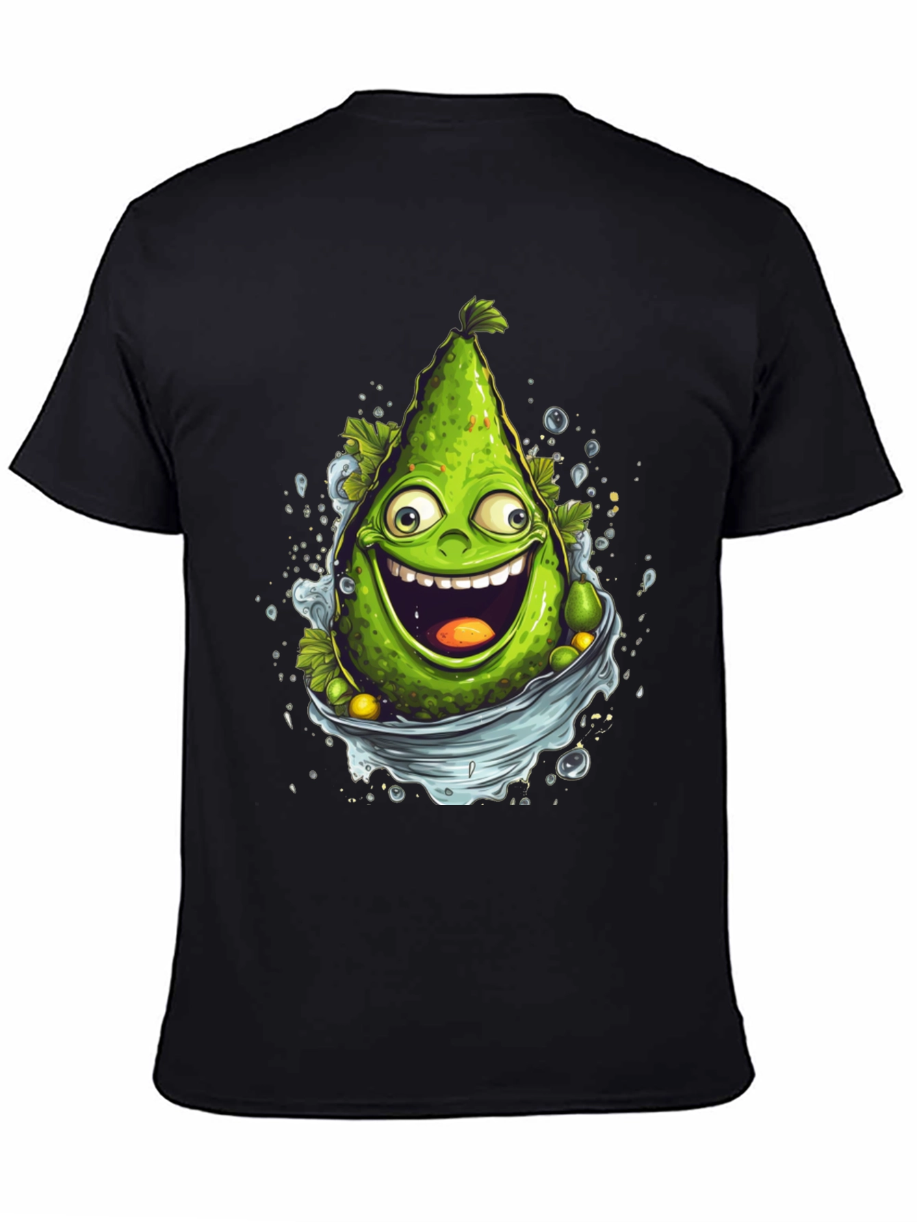 Funny Avocado Cartoon Graphic T-Shirt
