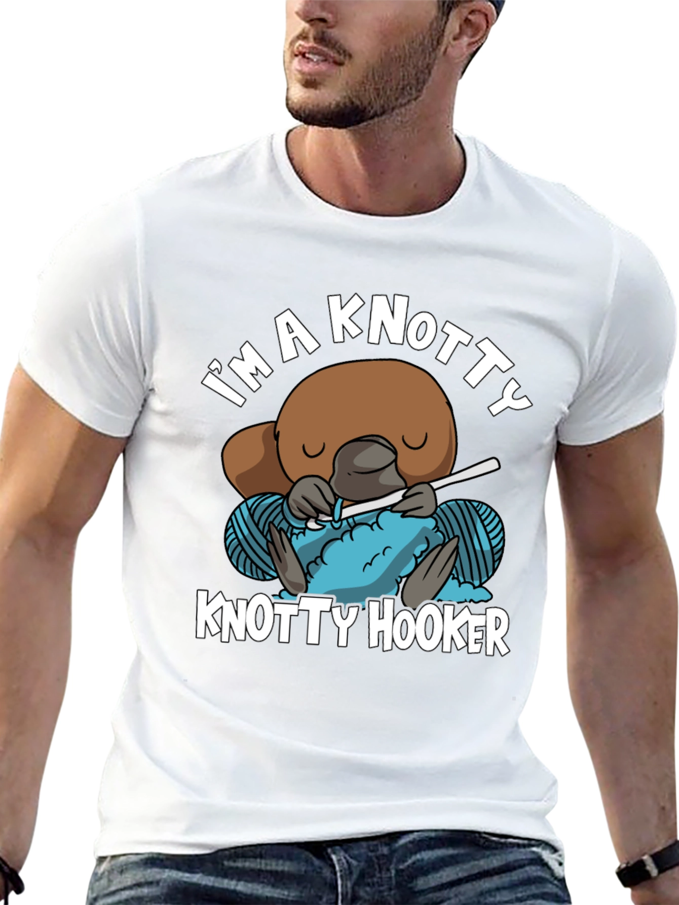 Knotty Hooker T-Shirt - Funny Crochet Tee