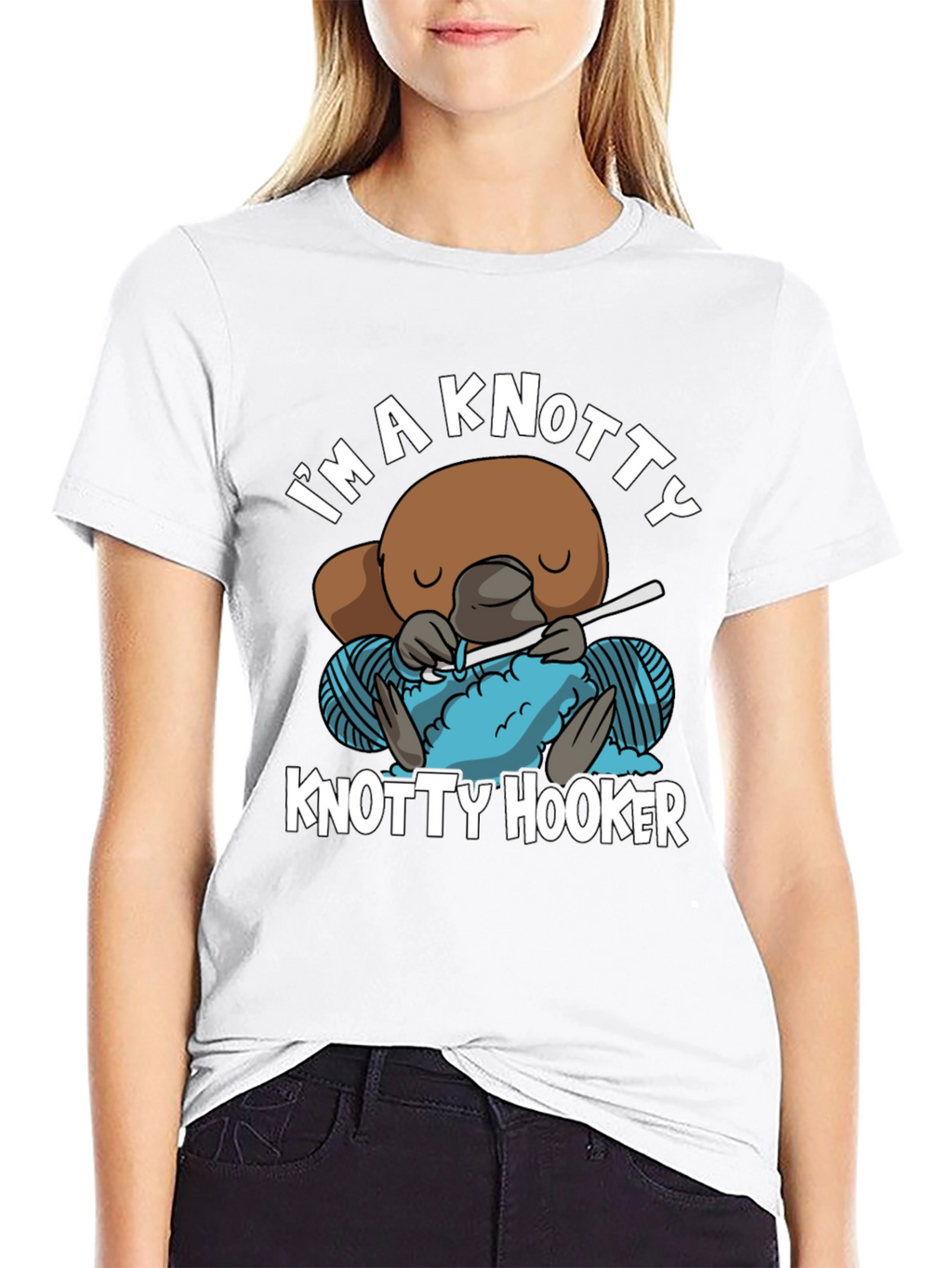 Knotty Hooker T-Shirt - Funny Crochet Tee