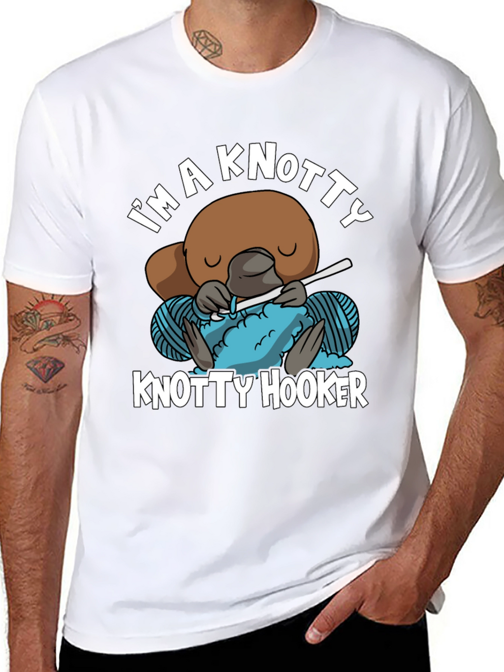 Knotty Hooker T-Shirt - Funny Crochet Tee