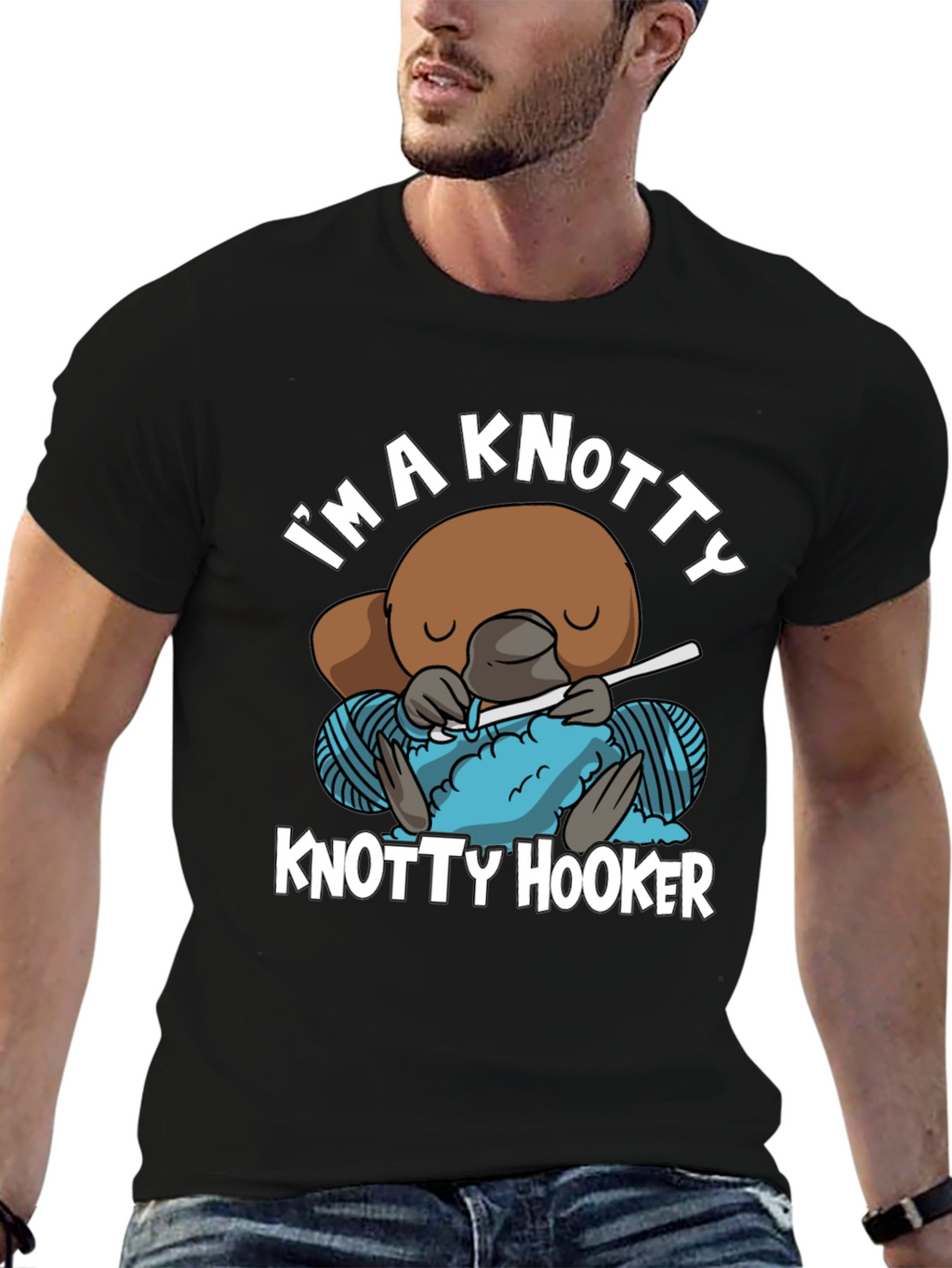 Knotty Hooker T-Shirt - Funny Crochet Tee