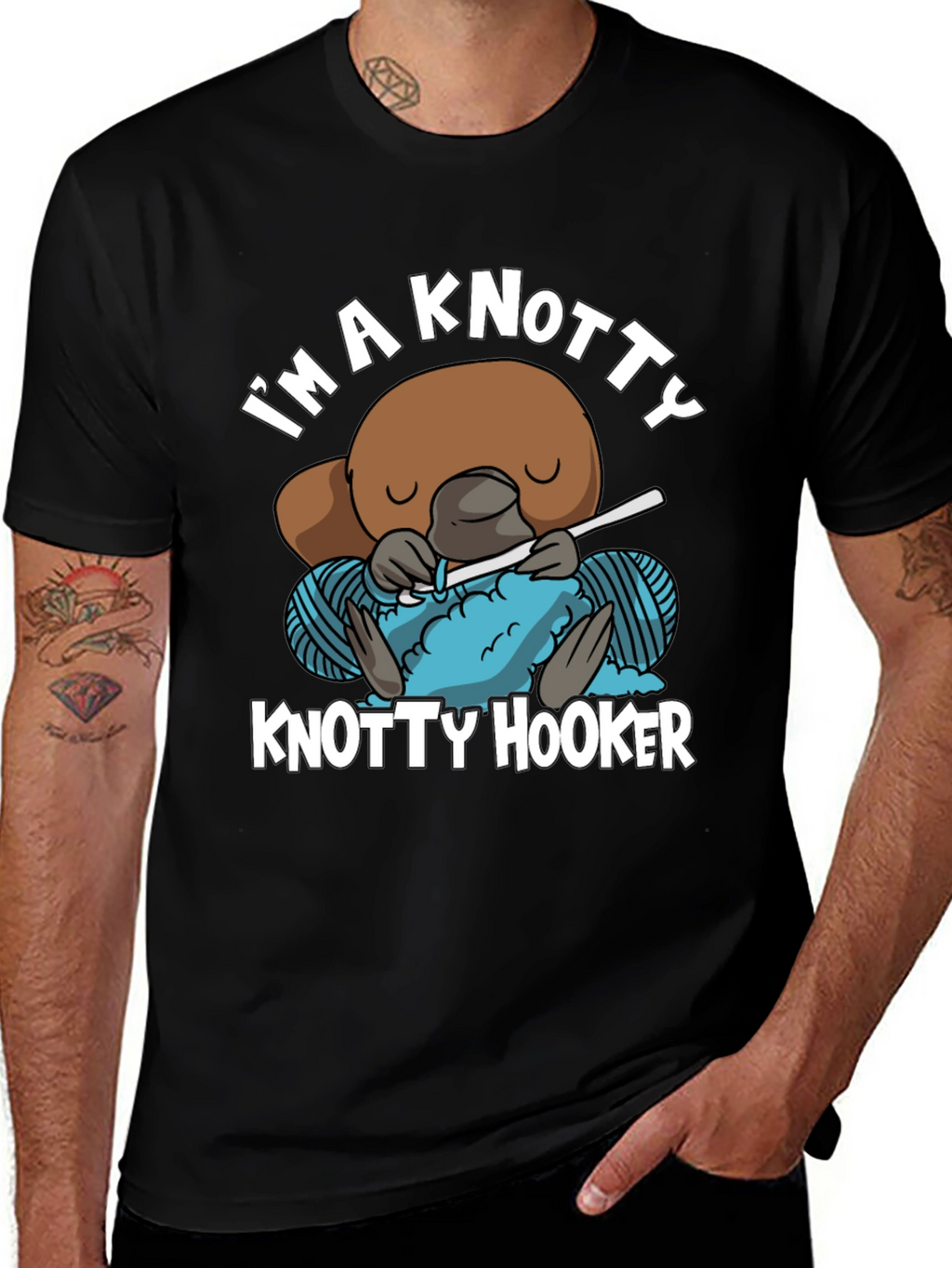 Knotty Hooker T-Shirt - Funny Crochet Tee