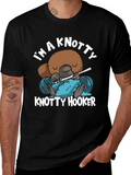 Knotty Hooker T-Shirt - Funny Crochet Tee