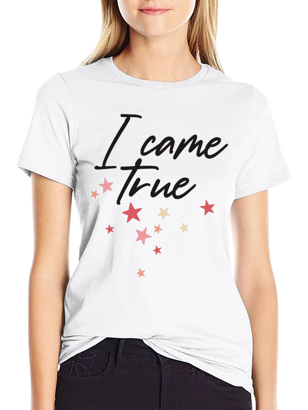I Came True Star Graphic Tee - Black