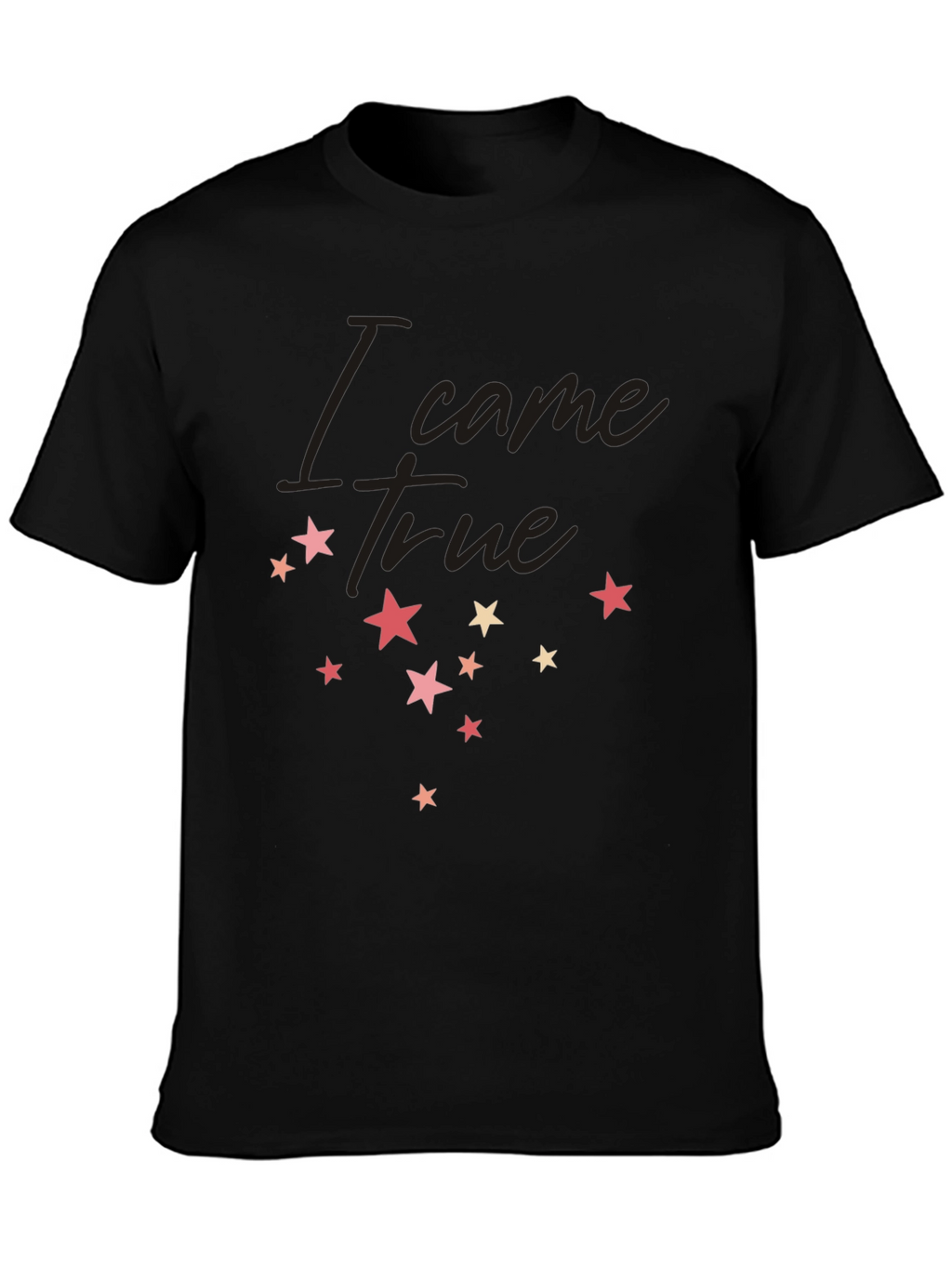 I Came True Star Graphic Tee - Black