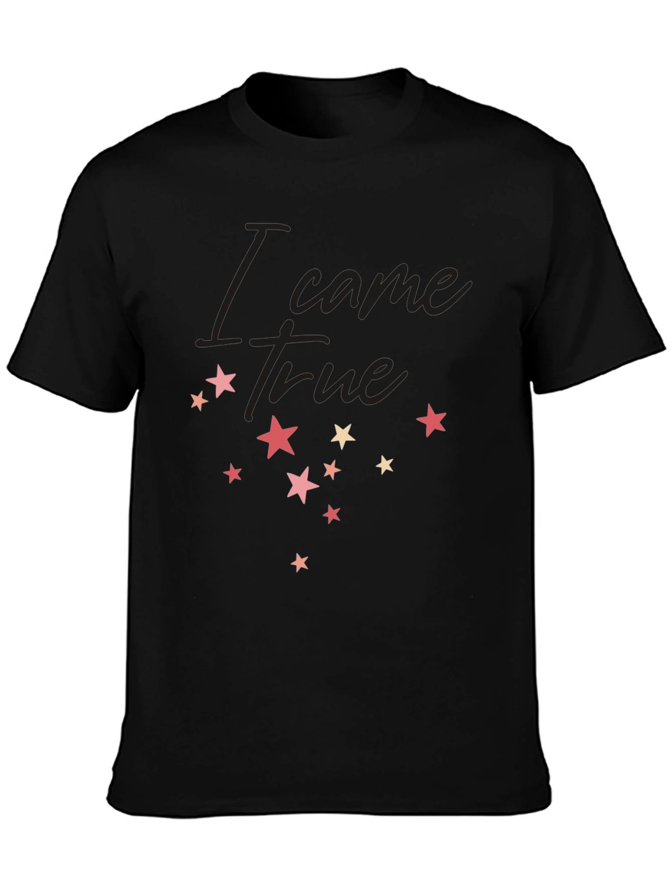 I Came True Star Graphic Tee - Black