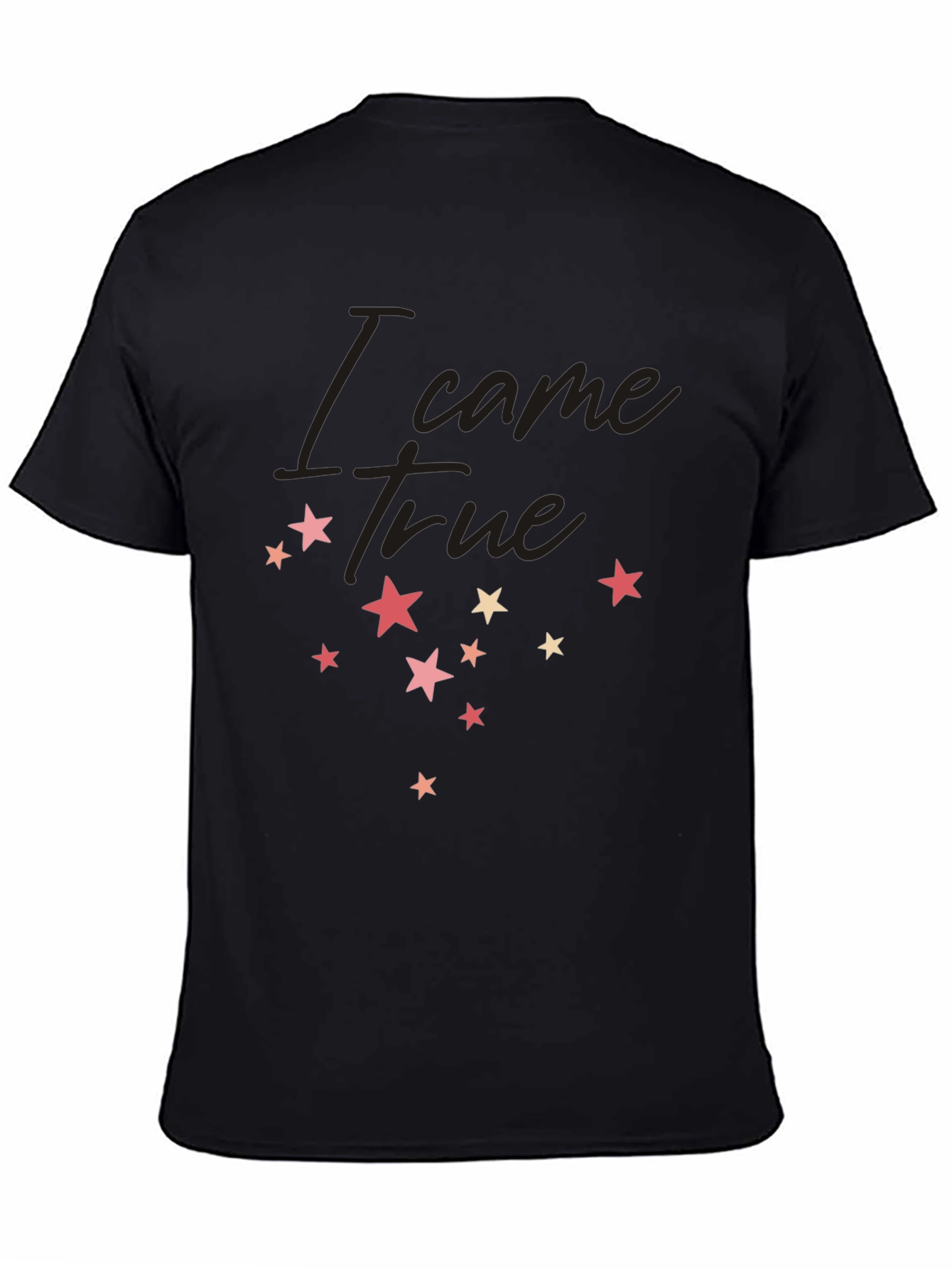 I Came True Star Graphic Tee - Black