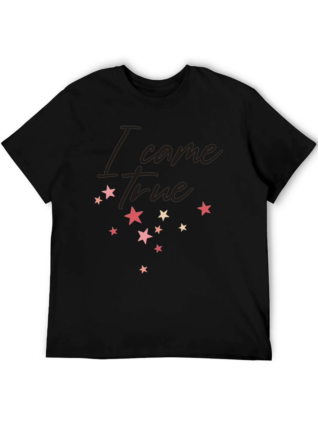 I Came True Star Graphic Tee - Black