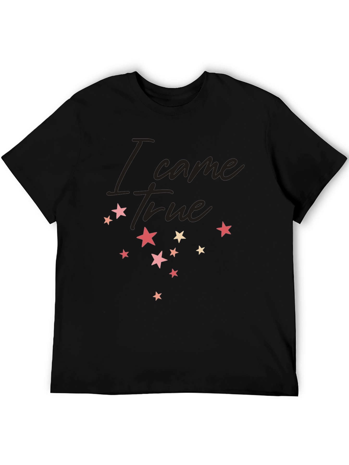 I Came True Star Graphic Tee - Black