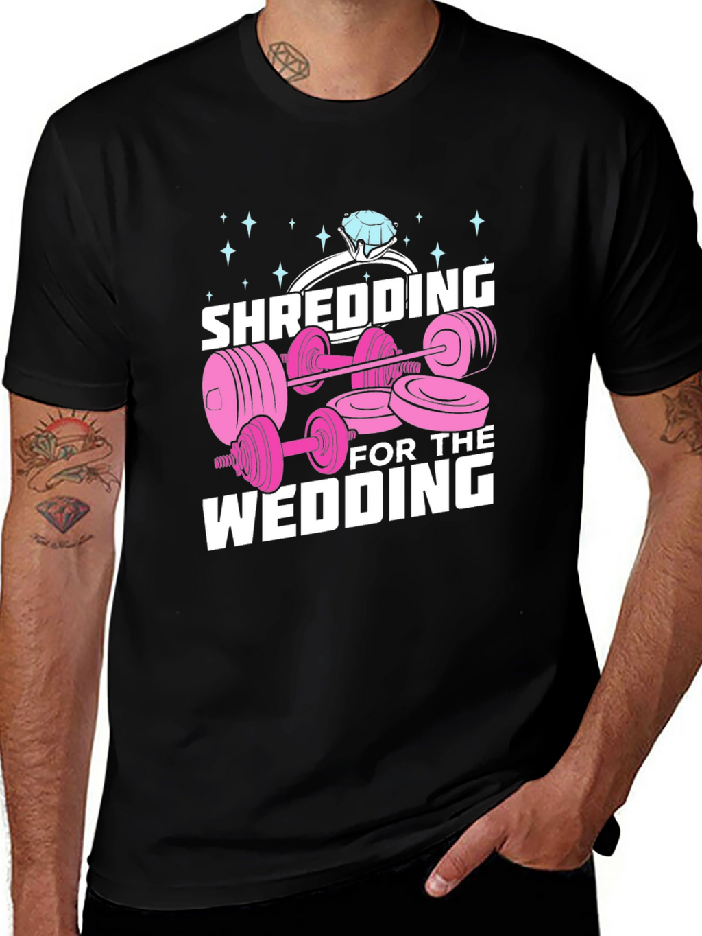 Shredding for the Wedding Black T-Shirt